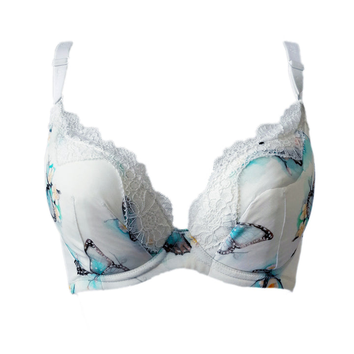 Morpho bendable-wire silk and organic cotton bra – Juliemay Lingerie