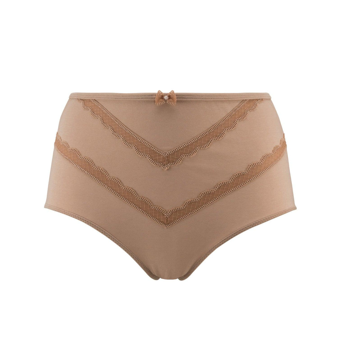 Vanessa Silk and Organic Cotton Full Brief in Skin Tone Colours, view 7 – Juliemay Lingerie