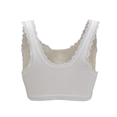 Georgia - Silk Back Support Full Coverage Wireless Organic Cotton Bra - Juliemay Lingerie