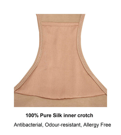 Vanessa- Silk & Organic Cotton Full Brief in Skin Tone Colours - Juliemay Lingerie