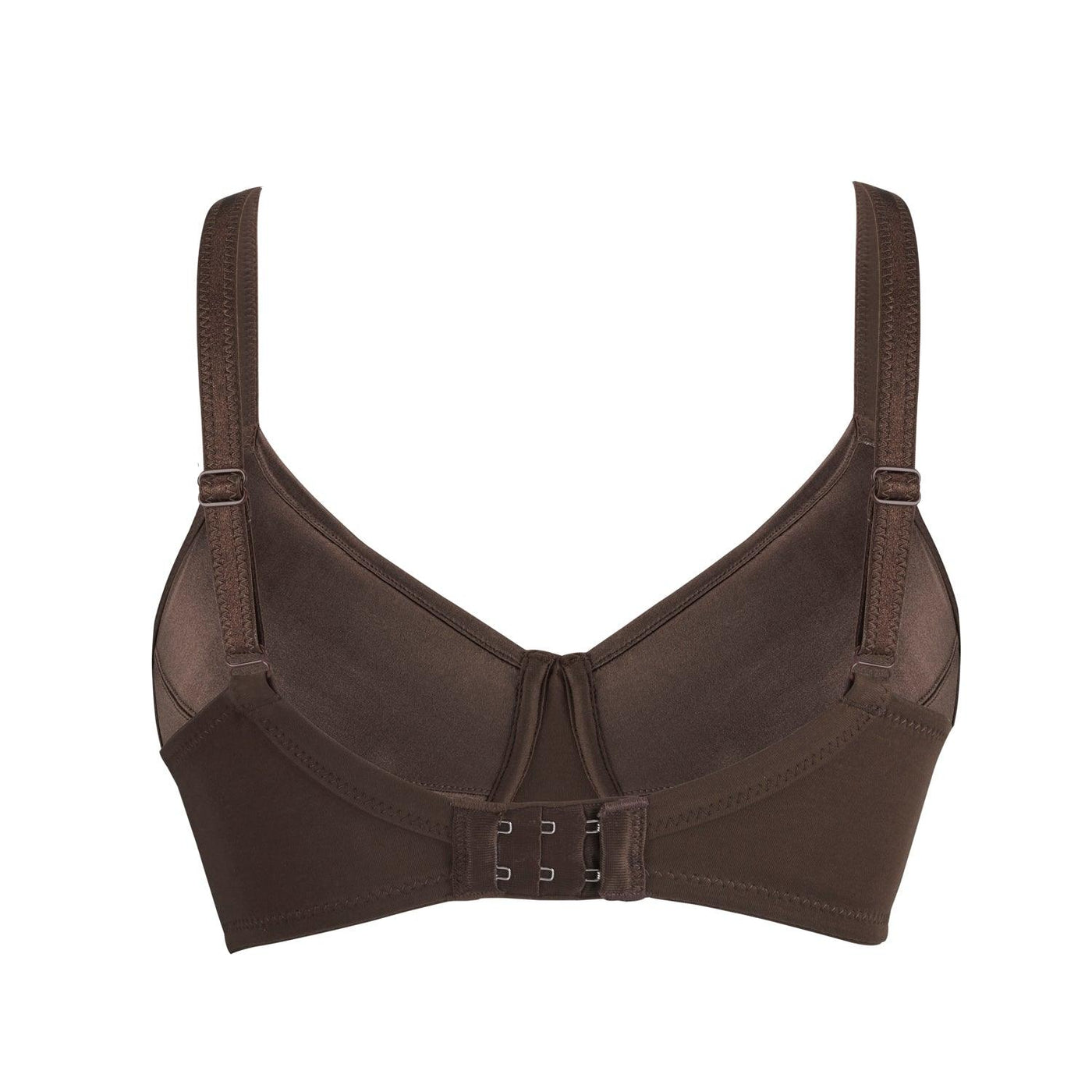 Cocoa-Supportive Non-Wired Silk & Organic Cotton Full Cup Bra with removable paddings - Juliemay Lingerie