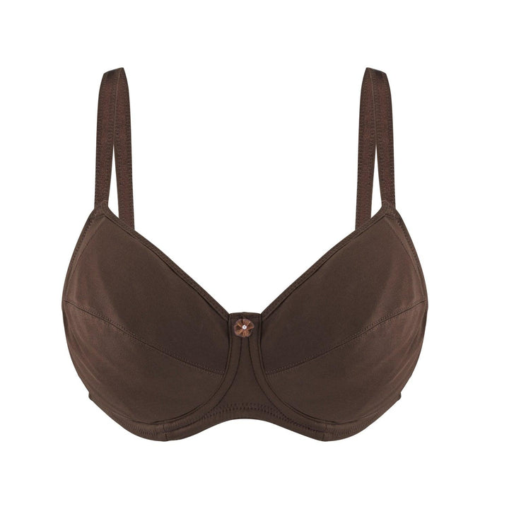 Cocoa Underwired Silk and Organic Cotton Full Cup Bra with removable paddings – Juliemay Lingerie