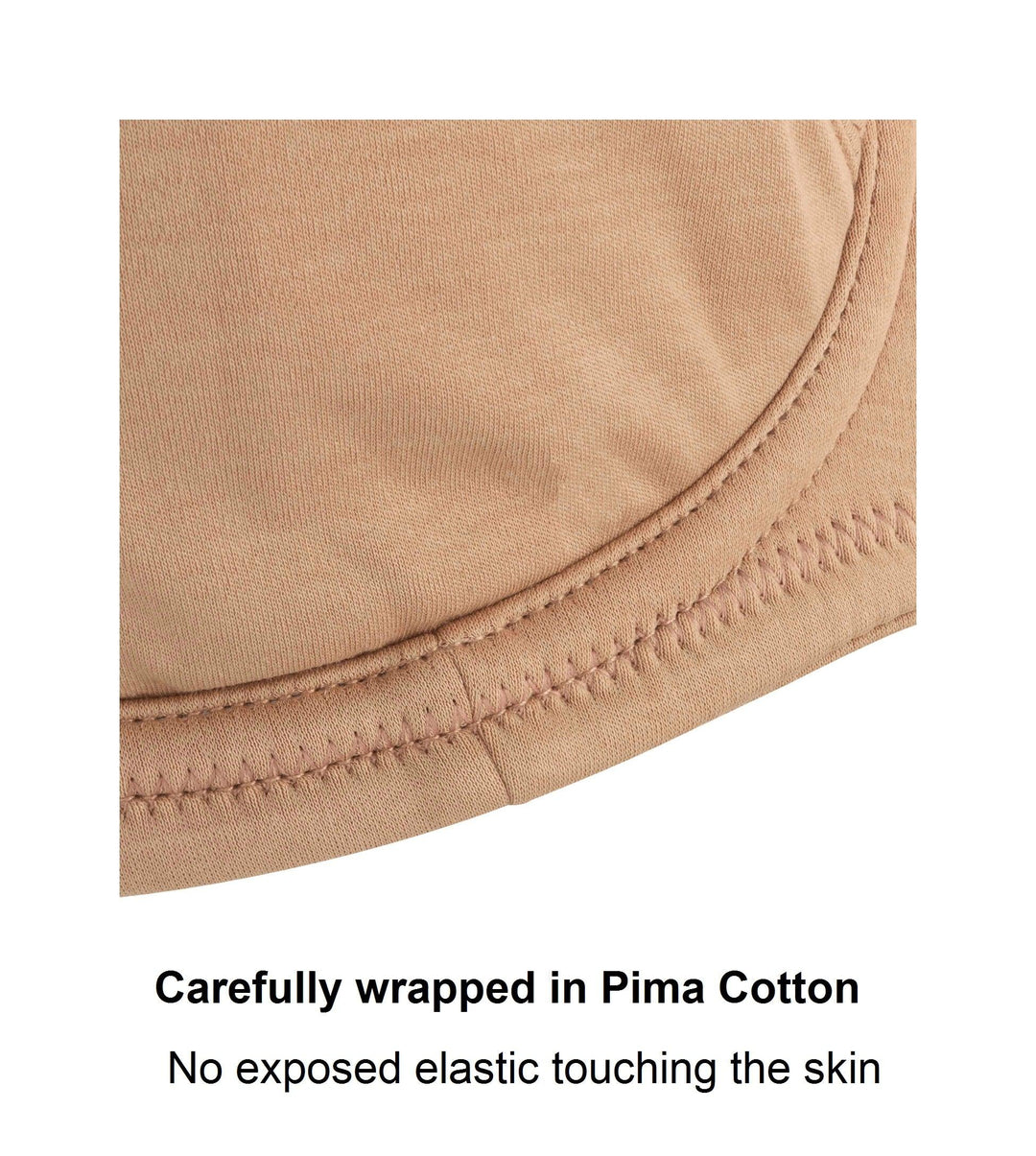 Cocoa Underwired Silk and Organic Cotton Full Cup Bra with removable paddings, view 6 – Juliemay Lingerie