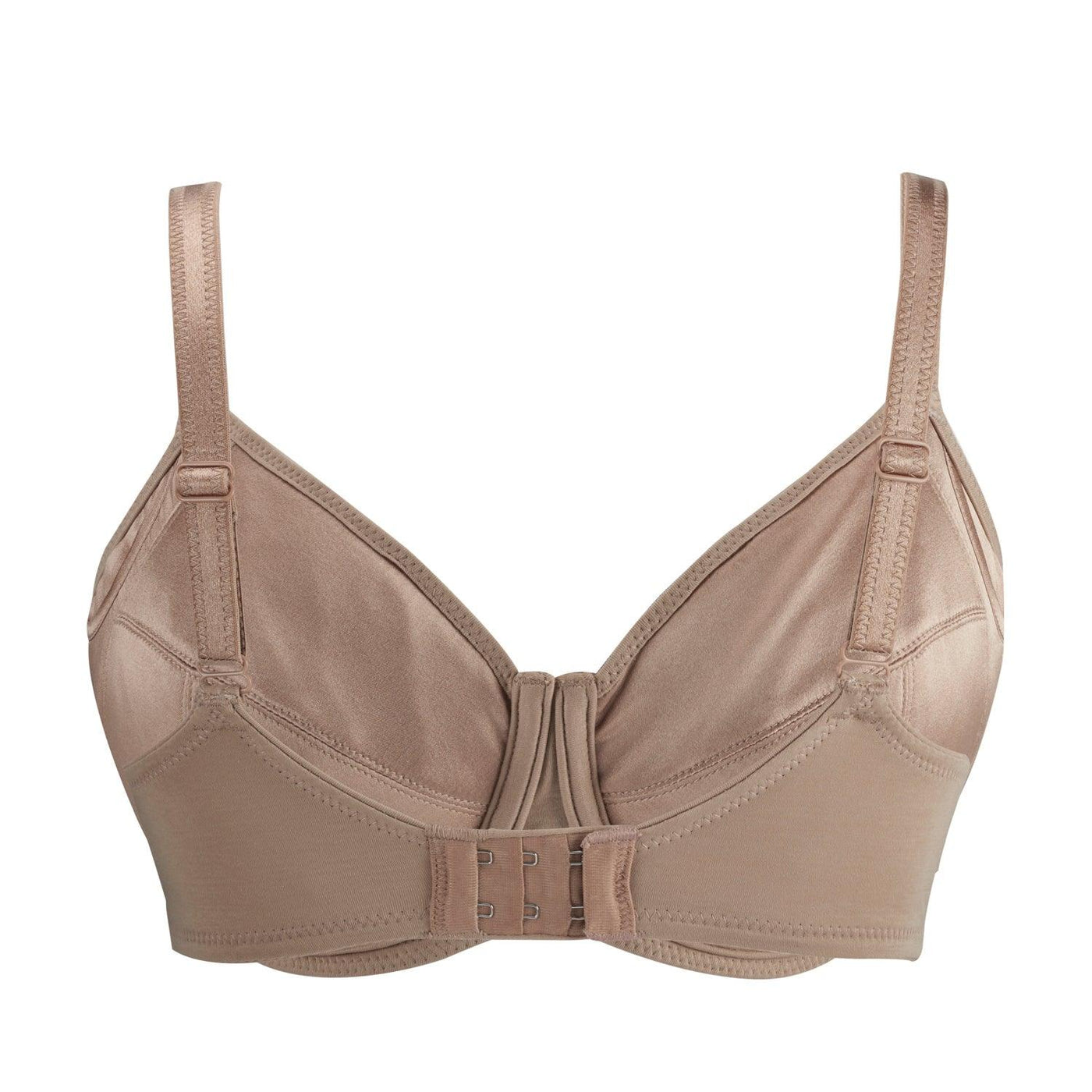 Warm Golden-Underwired Silk & Organic Cotton Full Cup Bra with removable paddings - Juliemay Lingerie