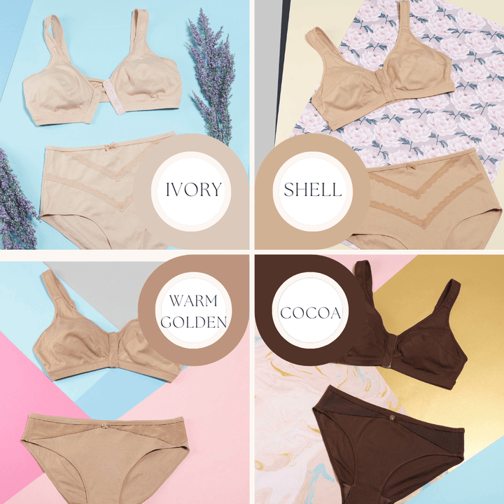 Cocoa Full Cup Front Closure Silk and Organic Cotton Wireless Bra, fabric and comfort features – Juliemay Lingerie