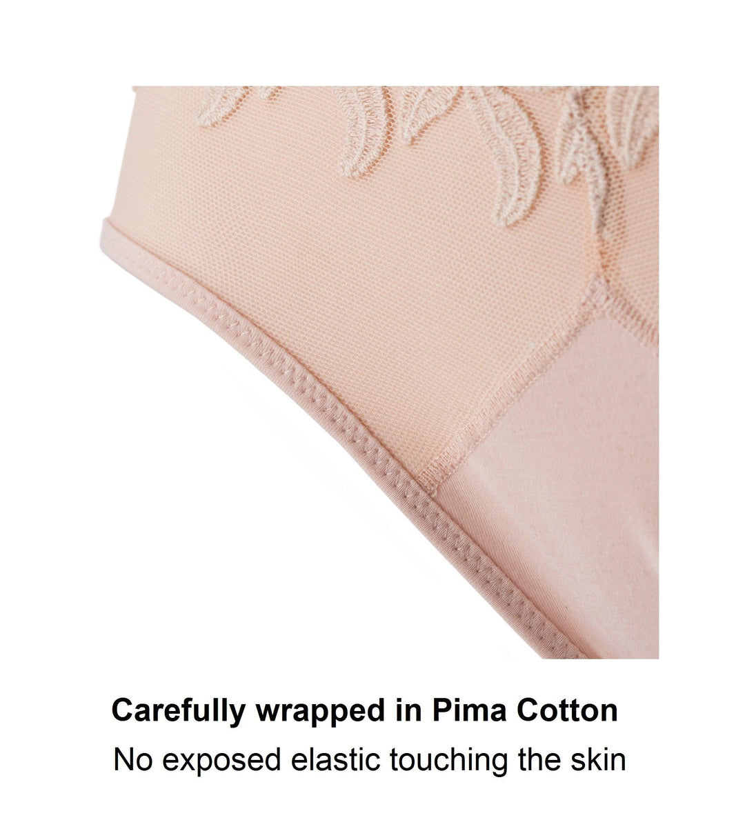 Ornate Silk and Organic Cotton Full Brief, view 5 – Juliemay Lingerie