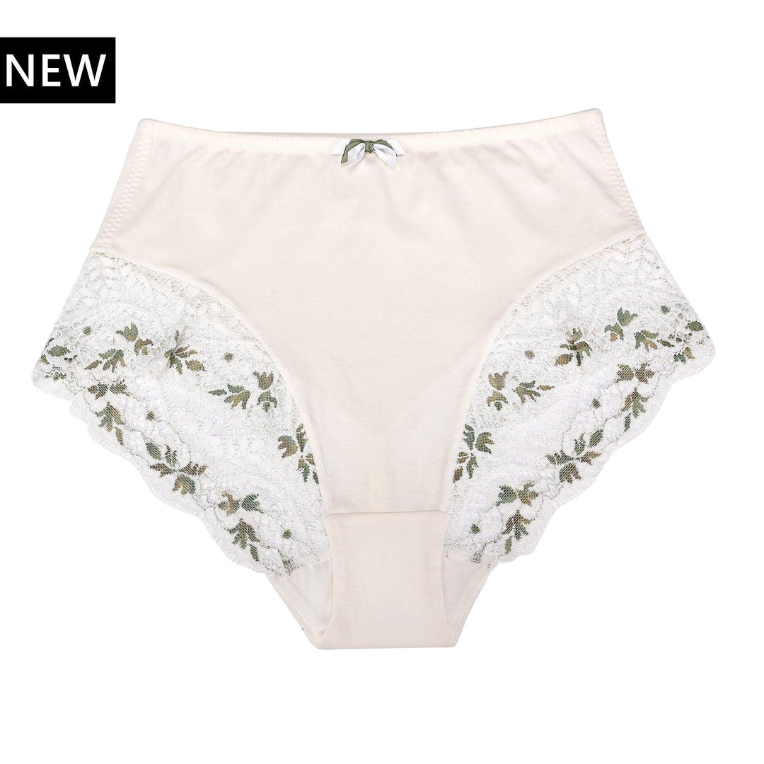 Nova High Waisted Silk and Organic Cotton Full Brief – Juliemay Lingerie