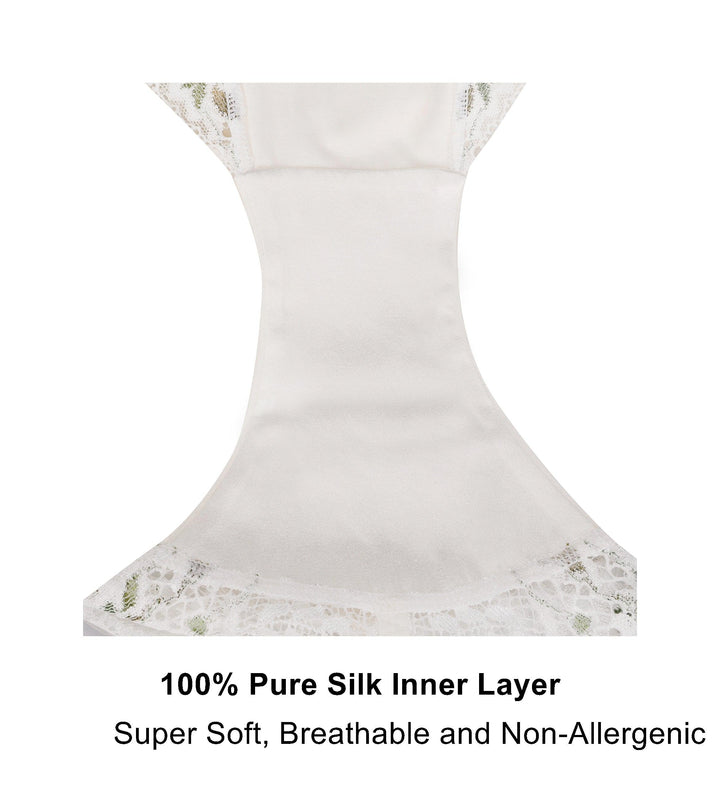 Nova High Waisted Silk and Organic Cotton Full Brief, view 5 – Juliemay Lingerie