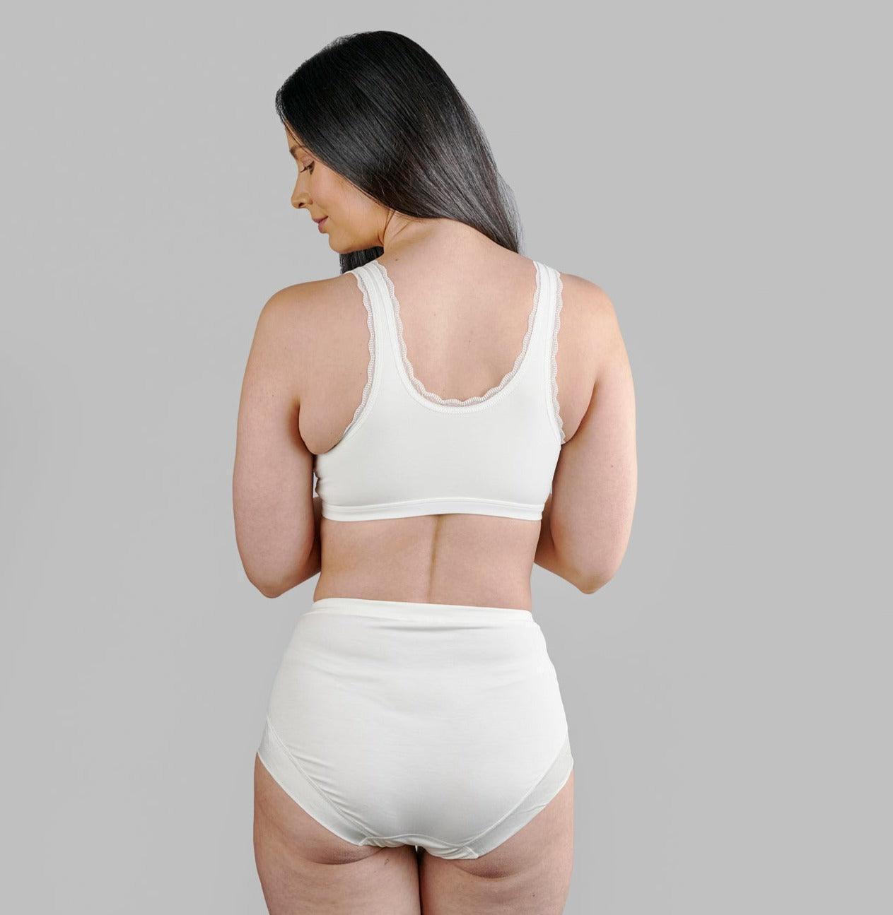 Georgia - Silk Back Support Full Coverage Wireless Organic Cotton Bra - Juliemay Lingerie