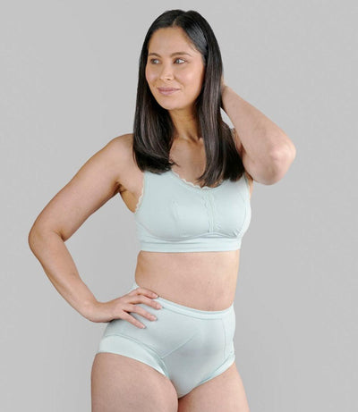 Georgia - Silk Back Support Full Coverage Wireless Organic Cotton Bra - Juliemay Lingerie