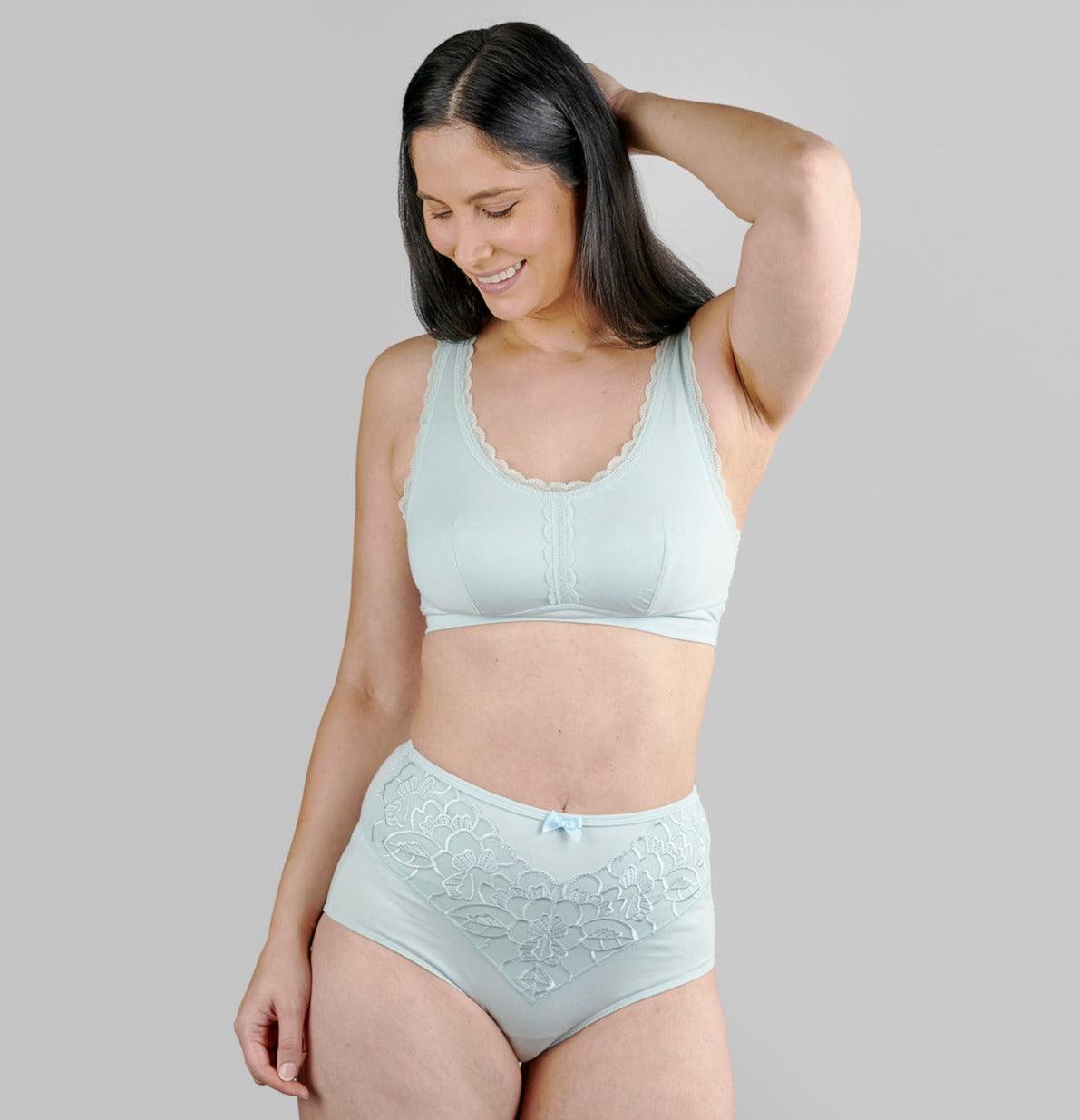 Georgia - Silk Back Support Full Coverage Wireless Organic Cotton Bra - Juliemay Lingerie