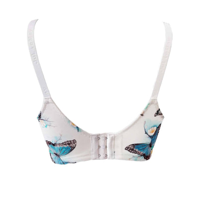 Morpho - Bendable Wire Silk & Organic Cotton Bra - Juliemay Lingerie