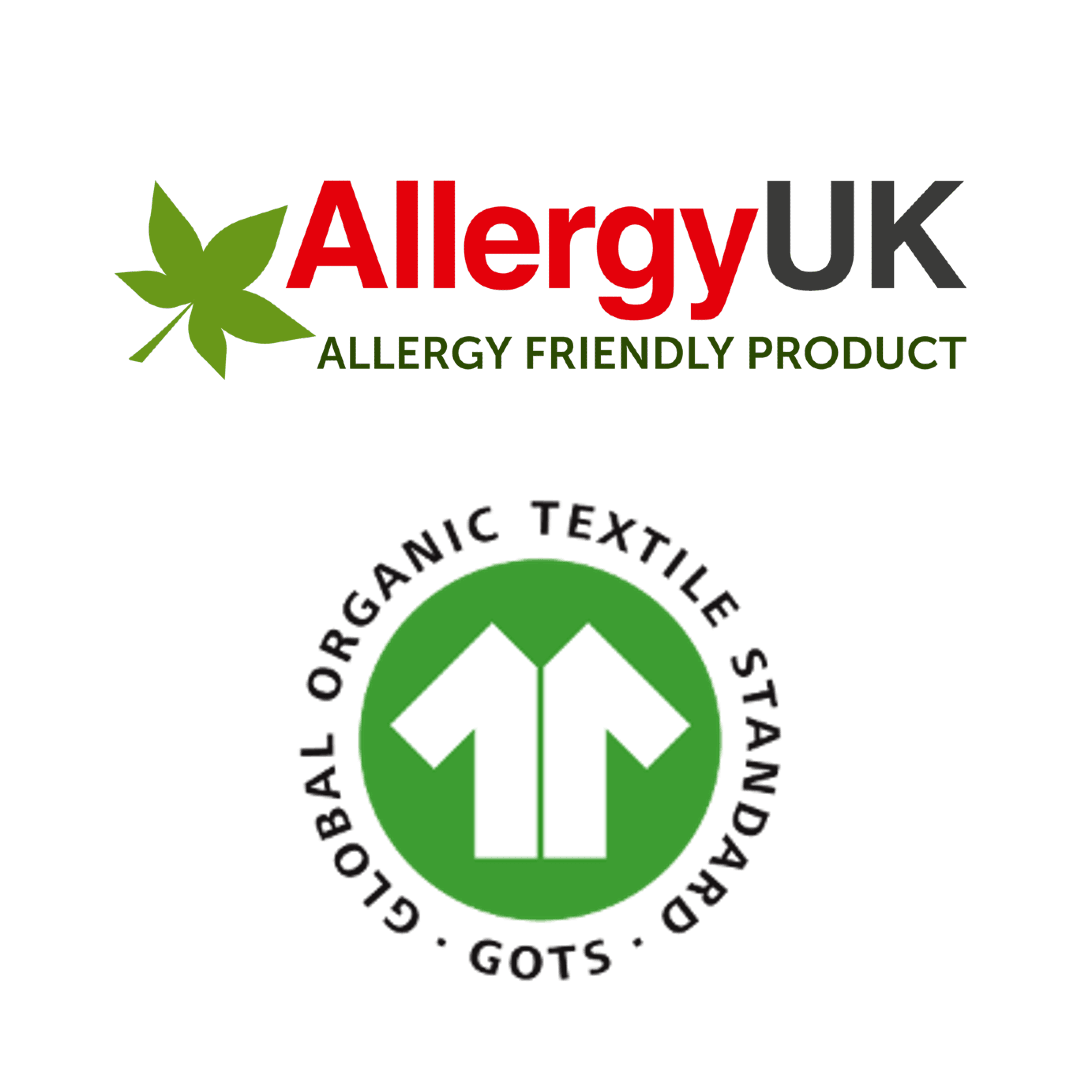 Allergy UK allergy-friendly certification badge – Juliemay Lingerie